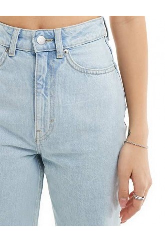 Weekday  extra high waist, straight leg jeans