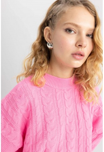 Cool Relax Crop Knitwear Sweater