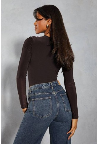 MissPap Super Soft Double Layer Long Sleeve Bodysuit