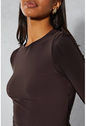 MissPap Super Soft Double Layer Long Sleeve Bodysuit