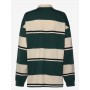 Weekday Striped Oversized Polo Shirt - Polo Shirts