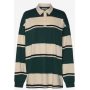Weekday Striped Oversized Polo Shirt - Polo Shirts
