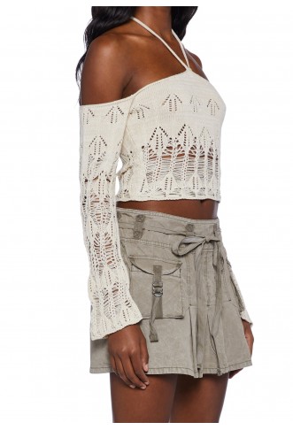 Knit Halter Crop Top