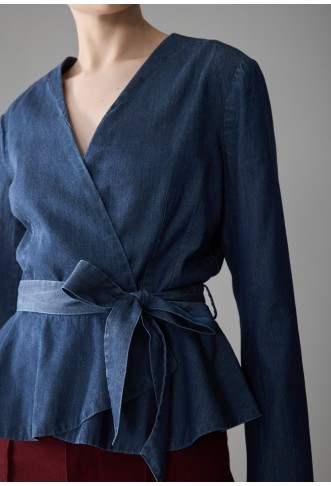 Zign Studio Blazer - dark blue denim