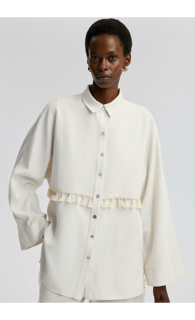 Touché Privé  - Button-down blouse - cream