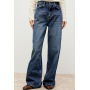 Marie von Behrens Wide leg Jeans in Dark Blue