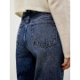Marie von Behrens Wide leg Jeans in Dark Blue
