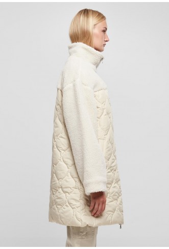 Urban Classics Between-Seasons Coat in Off White