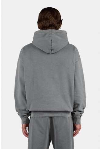 Logo Oversized Hoodie Vintage Grey