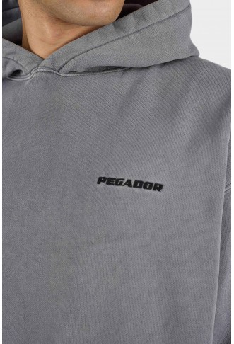Logo Oversized Hoodie Vintage Grey