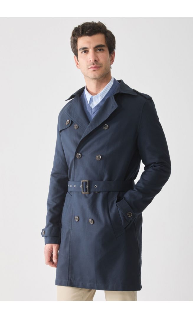 Pier One Trenchcoat - dark blue