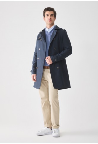 Pier One Trenchcoat - dark blue