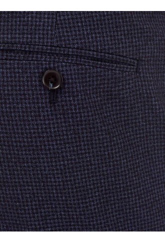 Burton Blue Puppytooth Slim Fit Trousers