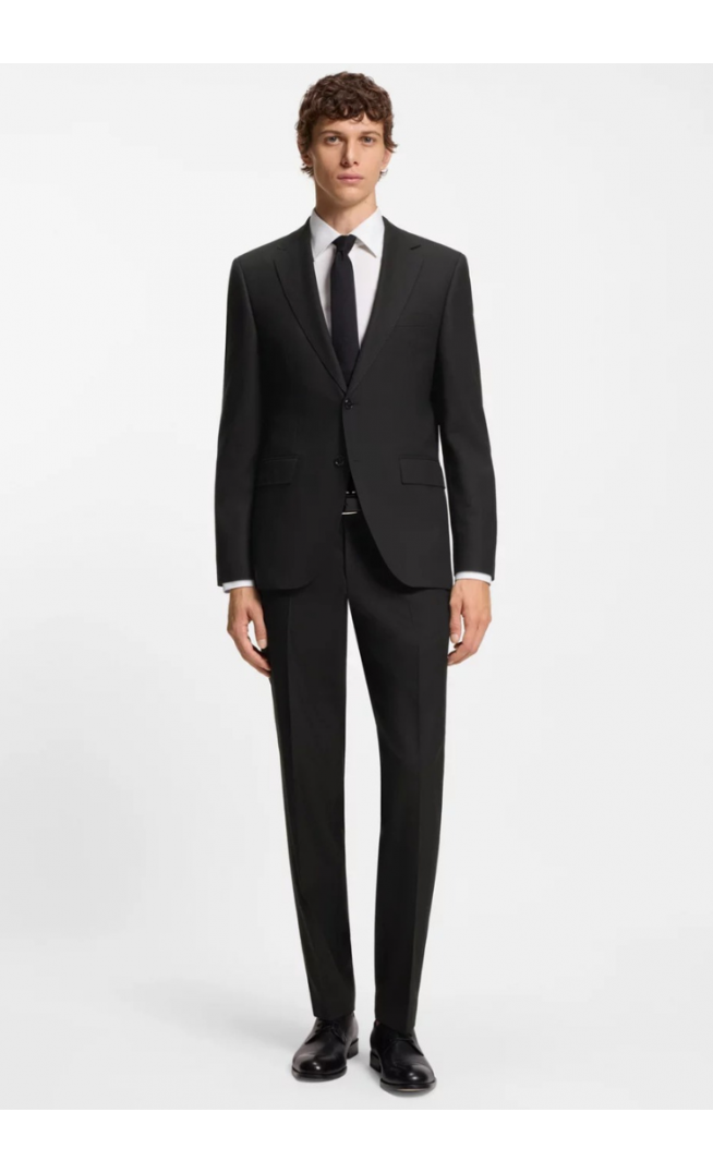 Two-piece regular-fit suit in stretch cloth