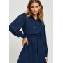 WILLA AZTEC - Shirt dress - navy blue