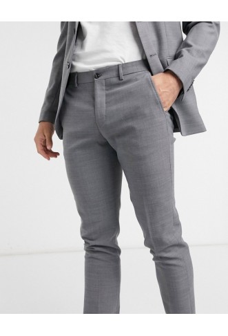 Jack and Jones suit trouser in slim fit light grey