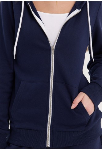 Even&Odd Zip-up sweatshirt - dark blue