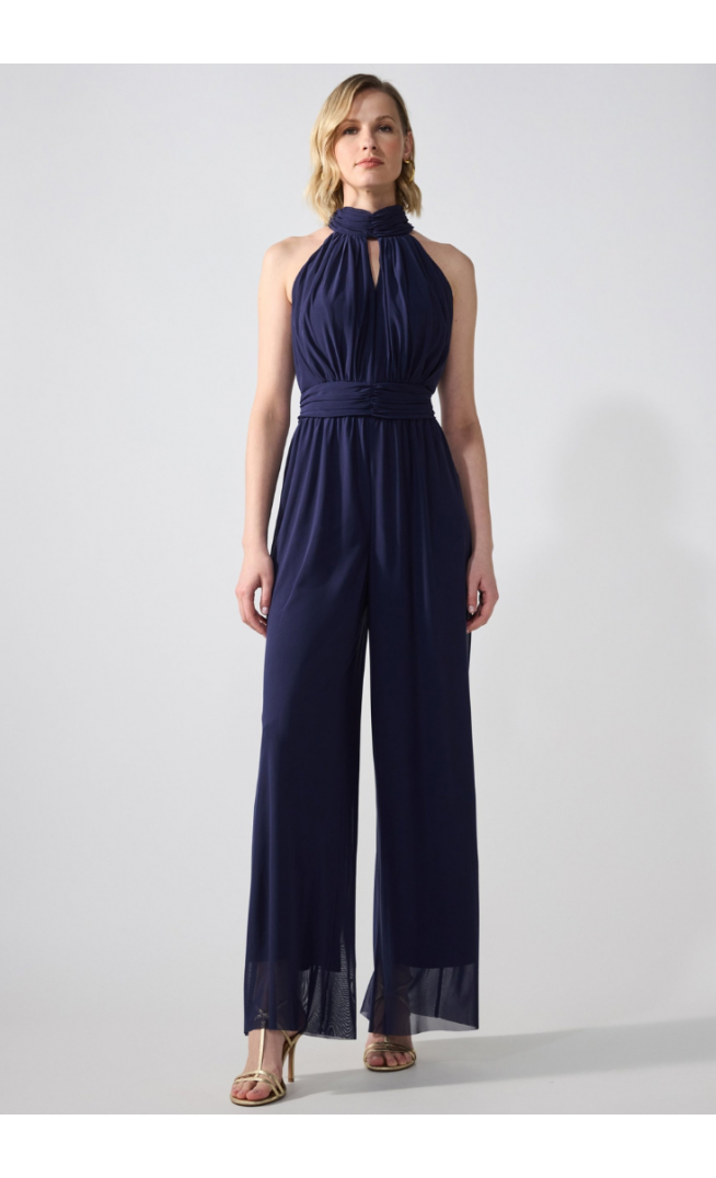 Anna Field ALL OVER MESH - Jumpsuit - dark blue