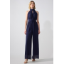 Anna Field ALL OVER MESH - Jumpsuit - dark blue
