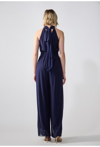 Anna Field ALL OVER MESH - Jumpsuit - dark blue