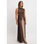 Mesh Sleeveless Maxi Dress
