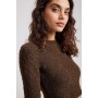 Wool Blend Knitted Open Back Sweater