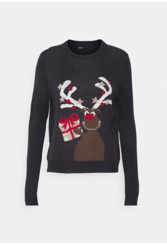 ONLY  Happy Christmas Lurex Crewneck Sweater
