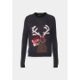 ONLY  Happy Christmas Lurex Crewneck Sweater