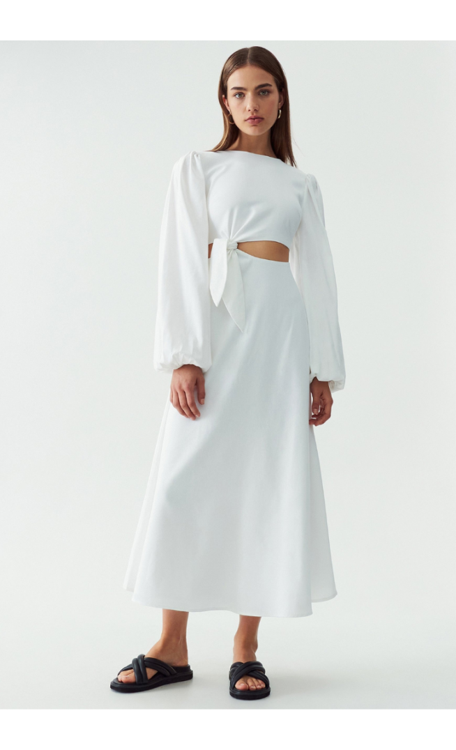 CALLI BECKAH MIDI - Day dress - white