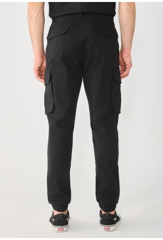 Pier One Cargo trousers - black