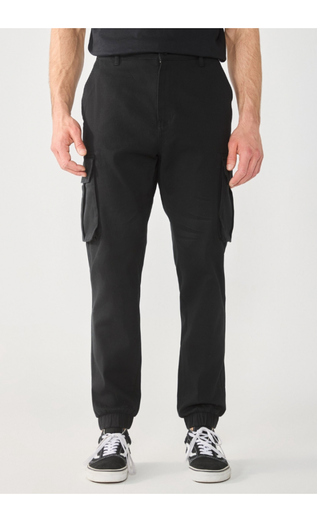 Pier One Cargo trousers - black