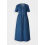ONLY MIDI DRESS - medium blue denim