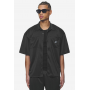 Zeno Boxy Shirt Black Baby Blue