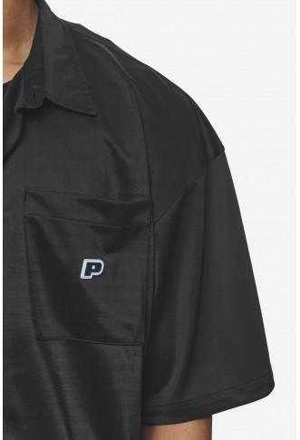 Zeno Boxy Shirt Black Baby Blue