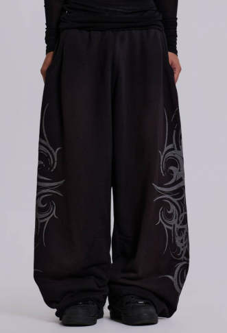 Black Baggy Blade Joggers