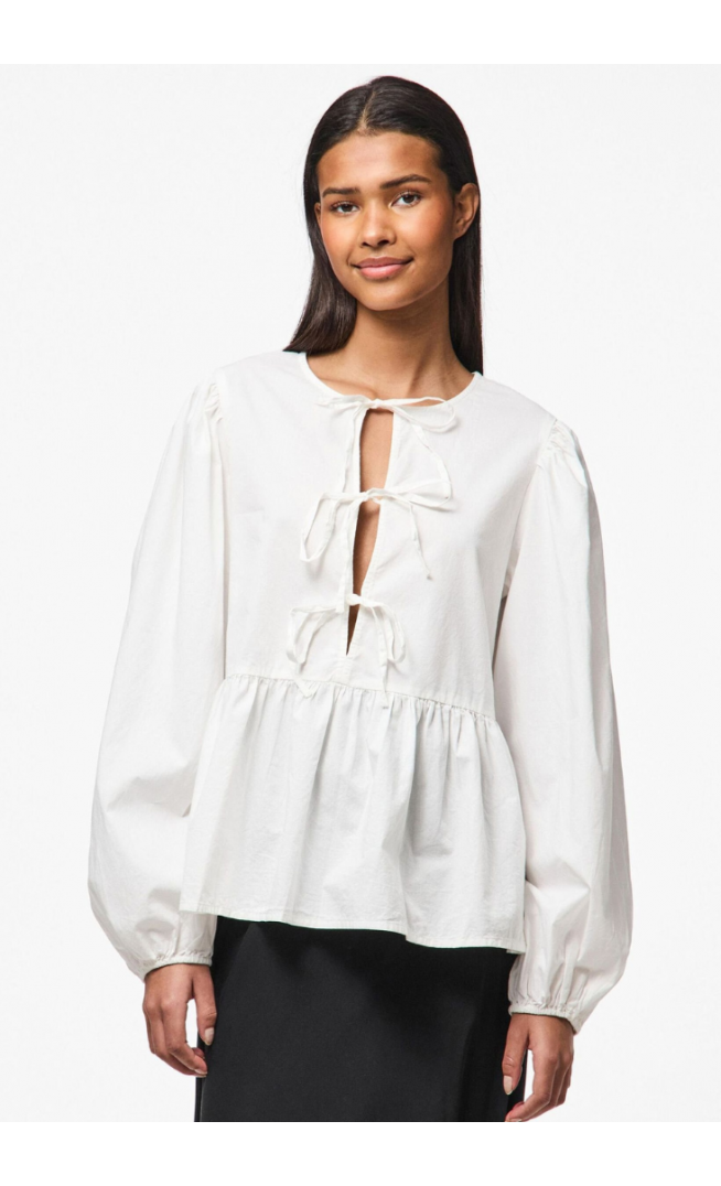 Pieces PCJOLLY O-NECK TIE - Blouse