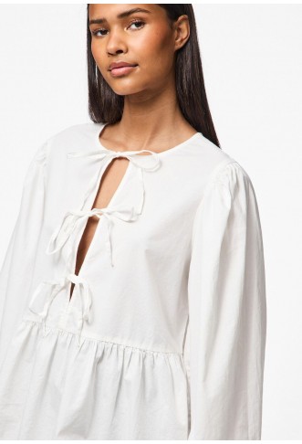 Pieces PCJOLLY O-NECK TIE - Blouse