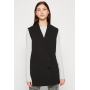 JDY LONG WAISTCOAT - Waistcoat - black
