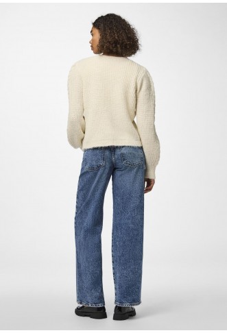 Pieces PCROW O-NECK - Cardigan - birch