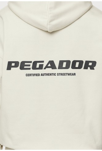 Pegador COLNE LOGO - Hoodie - washed salty cream