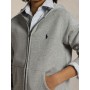 Grey Polo Ralph Lauren Logo Zip Hoodie