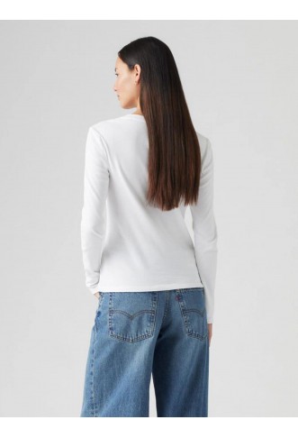 Levi's® White  Essential Long Sleeve T-Shirt