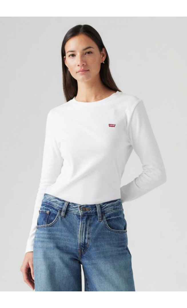Levi's® White  Essential Long Sleeve T-Shirt