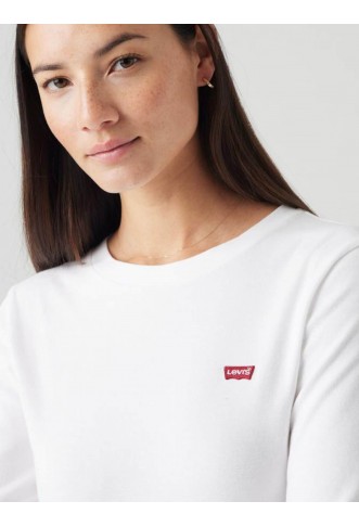 Levi's® White  Essential Long Sleeve T-Shirt
