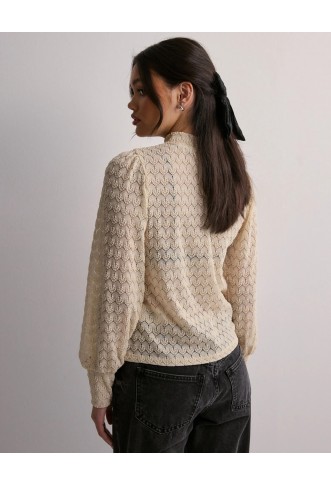 JDYAVERY L/S LACE TOP JRS NOOS
