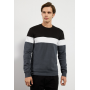 Pier One Sweatshirt - forged iron/white/black