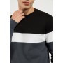 Pier One Sweatshirt - forged iron/white/black