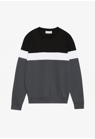 Pier One Sweatshirt - forged iron/white/black