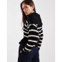 Monki high zip neck knitted jumper