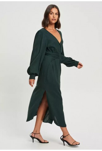 REUX Angeles Dress Emerald